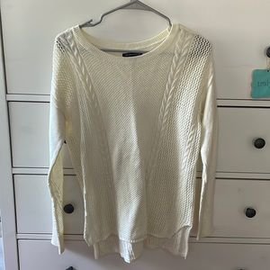 American Eagle Outfitters Cream Sweater